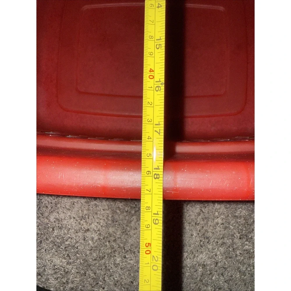 1 Vintage Rubbermaid Red ( Faded) Laundry Basket 2874 Heavy Duty‎ Hamper USA